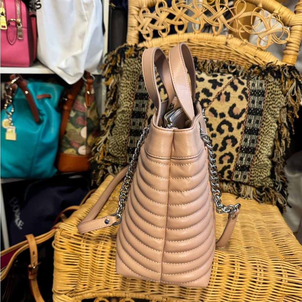 NWT - Rebecca Minkoff M.A.B Quilted Satchel - Doe - Picture 7 of 10